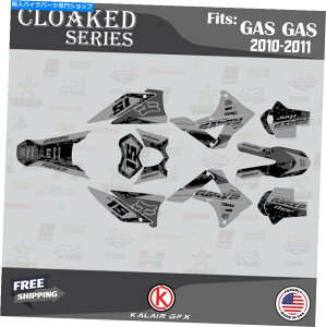 Graphics decal kit Gasgas EC125 EC200 EC250 EC300 EC450�̃O���t�B�b�N�L�b�g�i2010-2011�jCloaked-Smoke Graphics Kit for GasGas EC125 EC200 EC250 EC300 EC450 (2010-2011) CLOAKED-smoke�y���s�A���i�z