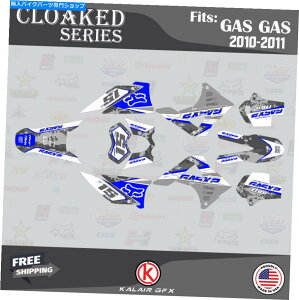 Graphics decal kit Gasgas EC125 EC200 EC250 EC300 EC450�i2010-2011�jCloaked-Blue�p�̃O���t�B�b�N�L�b�g Graphics Kit for GasGas EC125 EC200 EC250 EC300 EC450 (2010-2011) CLOAKED-blue�y���s�A���i�z