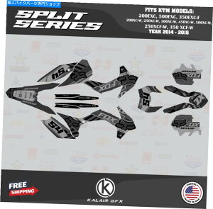 Graphics decal kit KTM Enduro 200ExcA500ExcA350EXC-Fi2014-2015jXvbg - X[Np̃OtBbNLbg Graphics Kit for KTM Enduro 200EXC, 500EXC, 350EXC-F (2014-2015) Split - Smoke