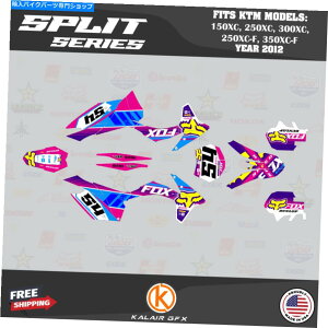Graphics decal kit KTM 150xcA250xcA300xcA250xc-fA350xc-f̃OtBbNLbgi2012jXvbg - sN Graphics Kit for KTM 150XC, 250XC, 300XC, 250XC-F, 350XC-F(2012)Split - Pink
