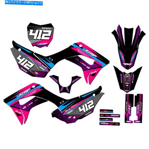 Graphics decal kit 2019-2022 CRF 110 Surge Pink Senge Graphics KitHondaƌ݊ 2019-2022 CRF 110 SURGE Pink Senge Graphics Kit Compatible with Honda