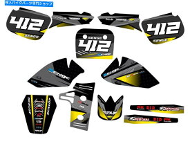 Graphics decal kit All Years RM 60 Surge Black Sengeグラフィックスキットスズキと互換性 All Years RM 60 SURGE Black Senge Graphics Kit Compatible with Suzuki