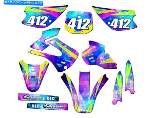 Graphics decal kit 1998-2000 kx 100Xy[XJfbgMNV[ZQOtBbNXLbgƌ݊ 1998-2000 KX 100 SPACE KADET Galaxy Senge Graphics Kit Compatible with Kawasaki
