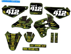 Graphics decal kit 2000 RM 80 Apache Matte Green Senge Graphics Kit��Suzuki�ƌ݊��� 2000 RM 80 APACHE Matte Green Senge Graphics Kit Compatible with Suzuki�y���s�A���i�z