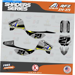 Graphics decal kit Apollo RFZ X4 X5 X6AX14?X19VF[_[̃OtBbNLbg - CG[ Graphics Kit for Apollo RFZ X4 X5 X6, X14 to X19 Shaders- Yellow