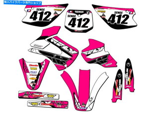 Graphics decal kit 1998-2000 kx 100 13tCsNZQOtBbNXLbgƌ݊ 1998-2000 KX 100 13 FLY Pink Senge Graphics Kit Compatible with Kawasaki