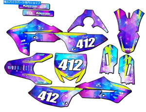Graphics decal kit 2018-2022 YZ 65Xy[XJfbgMNV[ZQOtBbNXLbg}nƌ݊ 2018-2022 YZ 65 SPACE KADET Galaxy Senge Graphics Kit Compatible with Yamaha