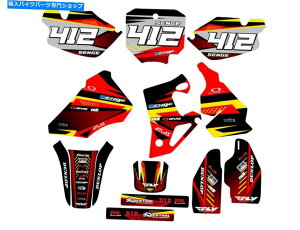 Graphics decal kit 1996-2002 CR 80 Surge Red Senge Graphics Kit��Honda�ƌ݊��� 1996-2002 CR 80 SURGE Red Senge Graphics Kit Compatible with Honda�y���s�A���i�z