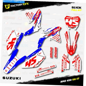Graphics decal kit bhzCgu[XbN[VOOtBbNLbgtBbg08-17XYLRMZ450XebJ[RMZ 450 Red White Blue Slick Racing Graphics Kit fit 08-17 Suzuki RMZ450 Sticker RMZ 450
