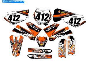 Graphics decal kit 2006-2012 SX 85 Mayhem Orange Senge Graphics Kit KTMƌ݊ 2006-2012 SX 85 MAYHEM Orange Senge Graphics Kit Compatible with KTM