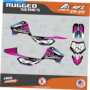 Graphics decal kit Apollo RFZ X4 X5 X6AX14X19 RuggedV[Yp̃OtBbNLbg-Magenta Graphics Kit for Apollo RFZ X4 X5 X6, X14 to X19 Rugged Series - Magenta