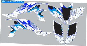 Graphics decal kit 2003N2008ÑOtBbNLbg}nYFZ450 YFZ 450 ATVfJ[XebJ[uCgu[ Graphic kit for 2003-2008 Yamaha YFZ450 YFZ 450 ATV decals stickers bright blue