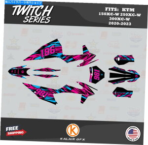 Graphics decal kit KTM 150xc-W 250xc-W 300xc-W2020 2021 2022 2023 Twitch-Magenta�̃O���t�B�b�N�L�b�g Graphics Kit for KTM 150XC-W 250XC-W 300XC-W2020 2021 2022 2023 Twitch - Magenta