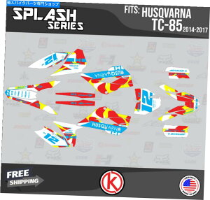 Graphics decal kit Husqvarna TC85 2014 2015 2016 2017 Splash-Yellow�̃O���t�B�b�N�L�b�g Graphics Kit for Husqvarna TC85 2014 2015 2016 2017 Splash-Yellow