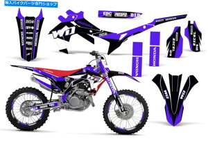 Graphics decal kit �t���O���t�B�b�N�X�L�b�g�z���_CRF250R 2014 450R 13-16�f�J�[���L�b�gWD�p�[�v�� Full Graphics Kit Honda CRF250R 2014 450R 13-16 Decal Kit WD Purple