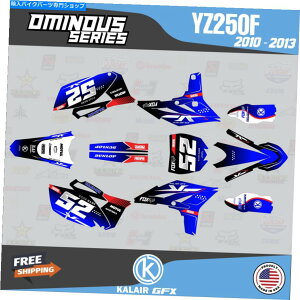 Graphics decal kit }nYZ250F̃OtBbNLbgi2010-2013jsgȐ Graphics Kit for YAMAHA YZ250F (2010-2013) OMINOUS-BLUE