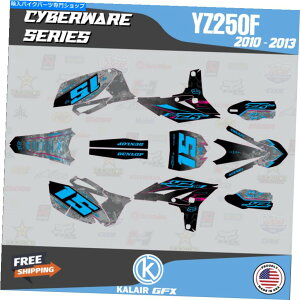 Graphics decal kit }nYZ250F̃OtBbNLbgi2010-2013jTCo[EFAV[YCM Graphics Kit for YAMAHA YZ250F (2010-2013) Cyberware Series CM