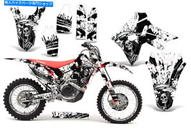 Graphics decal kit フルグラフィックスキットホンダCRF250R 18-21 450R-RX 17-20デカールキットreaperv2ホワイト Full Graphics Kit Honda CRF250R 18-21 450R-RX 17-20 Decal Kit ReaperV2 White