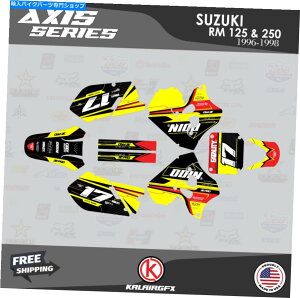 Graphics decal kit �X�Y�LRM 125 RM 250 1996 1997 1998���̃O���t�B�b�N�L�b�g-RED Graphics Kit for SUZUKI RM 125 RM 250 1996 1997 1998 Axis - Red�y���s�A���i�z
