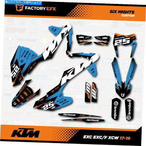 Graphics decal kit ブルーレーシンググラフィックスキットはKTM 17-19 Excf XCW 125 150 200 250 300 450に適合します Blue Racing Graphics Kit fits KTM 17-19 EXC EXCF XCW 125 150 200 250 300 450