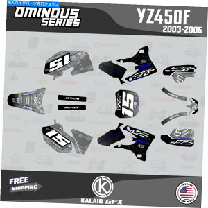 Graphics decal kit }ñOtBbNLbgYZ450Fi2003-2005jYZ450FsgȐ Graphics Kit for Yamaha YZ450F (2003-2005) YZ 450F Ominous-Blue