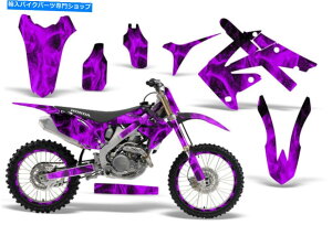 Graphics decal kit tOtBbNXLbgz_CRF250R 10-13 450R 09-12fJ[Lbgt[p[v Full Graphics Kit Honda CRF250R 10-13 450R 09-12 Decal Kit Flames Purple