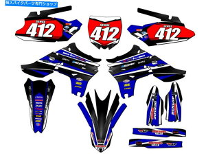 Graphics decal kit 2010-2013 YZ 450 F Vigor Blue Senge Graphics Kit Yamahaƌ݊ 2010-2013 YZ 450 F VIGOR Blue Senge Graphics Kit Compatible with Yamaha