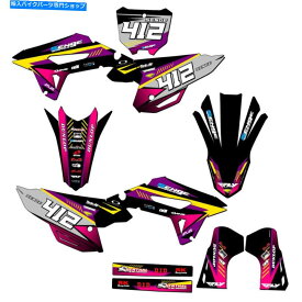 Graphics decal kit 2022-2023 CRF 250 R Surge Purple Senge Graphics Kitとホンダと互換性 2022-2023 CRF 250 R SURGE Purple Senge Graphics Kit Compatible with Honda