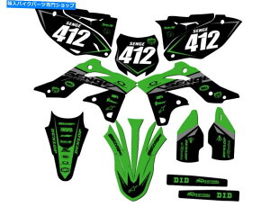 Graphics decal kit 2013-2016 KX 250 foCiO[ZQOtBbNXLbgƌ݊ 2013-2016 KX 250 F BINARY Green Senge Graphics Kit Compatible with Kawasaki
