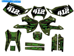 Graphics decal kit 1997-2008 KLX 300 Apache Green Senge Graphics KitƐƌ݊ 1997-2008 KLX 300 APACHE Green Senge Graphics Kit Compatible with Kawasaki