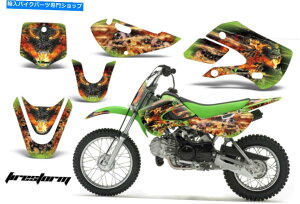 Graphics decal kit fJ[OtBbNLbgbv +JTLklx 110 02-09 kx 65 02-18 fstrm g̃v[g Decal Graphic Kit Wrap + # Plates For Kawasaki KLX 110 02-09 KX 65 02-18 FSTRM G