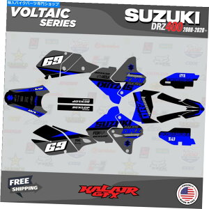 Graphics decal kit �X�Y�Ldrz400SM�p�̃O���t�B�b�N�L�b�g�i���ׂĂ̔N�jvoltaic-blue-shift Graphics Kit for SUZUKI DRZ400SM (ALL YEARS) VOLTAIC-Blue-Shift�y���s�A���i�z