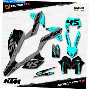 Graphics decal kit O[VAXbNOtBbNXLbgKTM 13-16 Exc Exc/F XCW 125 250 300 450ɓK܂ Gray & Cyan Slick Graphics Kit fits KTM 13-16 EXC EXC/F XCW 125 250 300 450