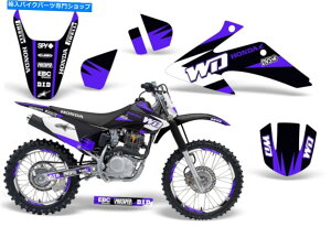 Graphics decal kit Honda CRF230F CRF150F�f�J�[���O���t�B�b�N�L�b�g�_�[�g�o�C�N�X�e�b�J�[���b�v08-14 WD�p�[�v�� Honda CRF230F CRF150F Decal Graphic Kit Dirt Bike Sticker Wrap 08-14 WD Purple