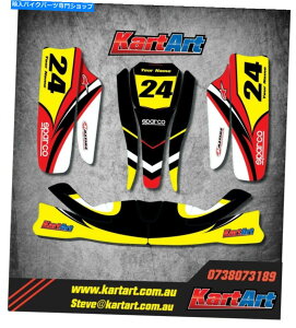 Graphics decal kit jRS[J[gXebJ[LbglX^CfJ[ /XebJ[ /J[gA[g Unico go kart sticker kit NERO STYLE decals / stickers / Kart Art