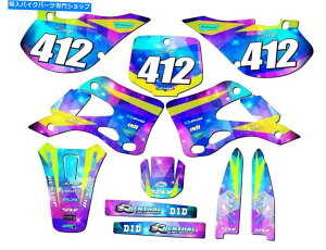 Graphics decal kit 1999-2002 KX 125Xy[XKadet Galaxy Senge Graphics KitƐƌ݊ 1999-2002 KX 125 SPACE KADET Galaxy Senge Graphics Kit Compatible with Kawasaki