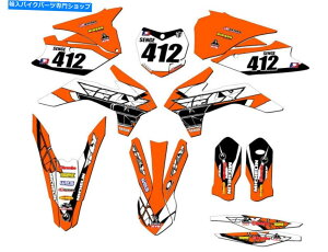 Graphics decal kit 2015 SX 13�t���C�I�����W�Z���Q�O���t�B�b�N�X�L�b�gKTM�ƌ݊��� 2015 SX 13 FLY Orange Senge Graphics Kit Compatible with KTM�y���s�A���i�z