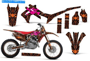 Graphics decal kit z_CRF250 14-16 450R 13-16fJ[OtBbNLbg_[goCNbvT[LbguNorng Honda CRF250 14-16 450R 13-16 Decal Graphic Kit Dirt Bike Wrap CircuitBRKR ORNG