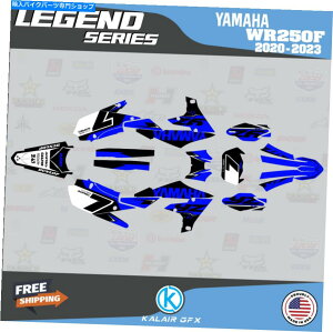 Graphics decal kit }nWR250F 2020 2020 2021 2022 2023WFhV[ỸOtBbNLbg - u[ Graphics Kit for Yamaha WR250F 2020 2021 2022 2023 Legend Series - Blue