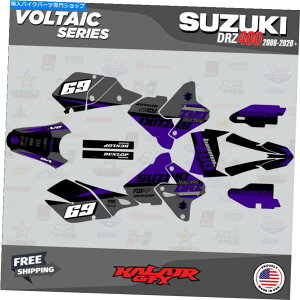 Graphics decal kit XYLdrz400SMp̃OtBbNLbgiׂĂ̔Njvoltaic-purple Graphics Kit for SUZUKI DRZ400SM (ALL YEARS) VOLTAIC-Purple