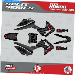 Graphics decal kit z_CRF 125F̃OtBbNLbgi2013-2018jCRF125FXvbgbhVtg Graphics Kit for HONDA CRF 125F (2013-2018) CRF125F SPLIT-red-shift