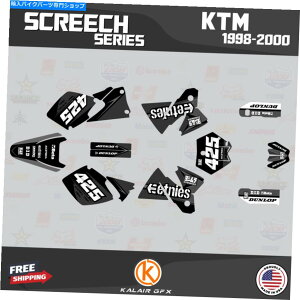 Graphics decal kit KTM SX125 SX200 SX250 SX300�i1998-2000�jScreech-Smoke�̃O���t�B�b�N�L�b�g Graphics Kit for KTM SX125 SX200 SX250 SX300 (1998-2000) SCREECH-smoke�y���s�A���i�z