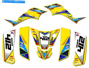Graphics decal kit 2000-2005 LT 50AT[WCG[ZQOtBbNXLbgXYLƌ݊ 2000-2005 LT 50A SURGE Yellow Senge Graphics Kit Compatible with Suzuki