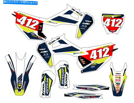 Graphics decal kit 2019-2022 TX Taper White Senge Graphics Kit Husqvarnaと互換性 2019-2022 TX TAPER White Senge Graphics Kit Compatible with Husqvarna