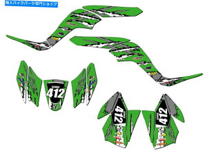 Graphics decal kit 2007-2020 KFX 90Vb_[O[ZQOtBbNXLbgƌ݊ 2007-2020 KFX 90 SHREDDER Green Senge Graphics Kit Compatible with Kawasaki