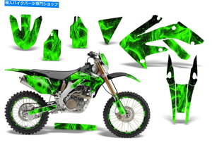 Graphics decal kit �z���_CRF250X�_�[�g�o�C�N�O���t�B�b�N�L�b�g�f�J�[�����b�v�f�R���X�e�b�J�[04-16�t���[���O���[�� Honda CRF250X Dirt Bike Graphics Kit Decal Wrap Deco Stickers 04-16 Flames Green�y���s�A���i�z