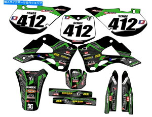 Graphics decal kit 1999-2002 KX 125 Podium Black Senge Graphics KitƐƌ݊ 1999-2002 KX 125 PODIUM Black Senge Graphics Kit Compatible with Kawasaki