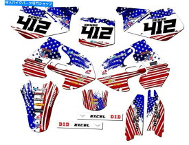 Graphics decal kit 1999-2000 RM 250 Merica USA Senge Graphics Kit Suzukiと互換性 1999-2000 RM 250 MERICA Usa Senge Graphics Kit Compatible with Suzuki