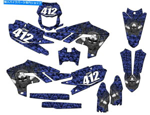 Graphics decal kit 2020-2022 WR 250 F Flaming Gearhead Blue Senge Graphics Kit Y�ƌ݊����̂���... 2020-2022 WR 250 F FLAMING GEARHEAD Blue Senge Graphics Kit Compatible with Y...�y���s�A���i�z