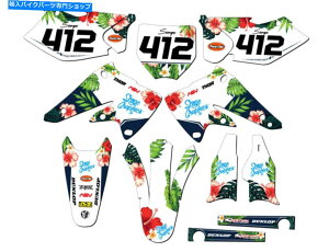 Graphics decal kit 2004-2005 KX 250 F Tropic White Senge Graphics KitƐƌ݊ 2004-2005 KX 250 F TROPIC White Senge Graphics Kit Compatible with Kawasaki